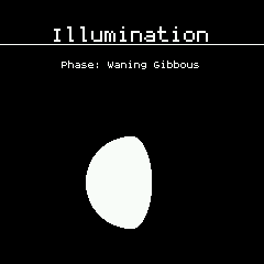 Astrocalc moon illumination