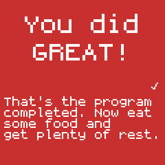 Buffgym workout complete