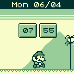 Mario clock Mario character