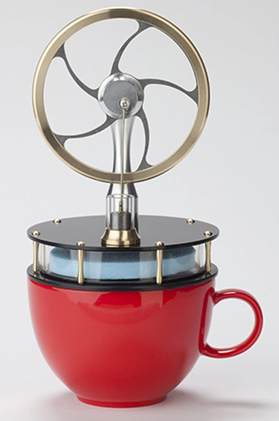 Stirling engine on a cup of tea